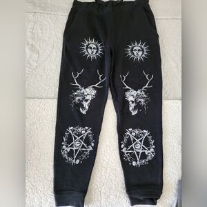 Blackcraft Joggers with White Graphic Print